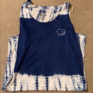 NWT ivory Ella tie-dye bleach tank top dress